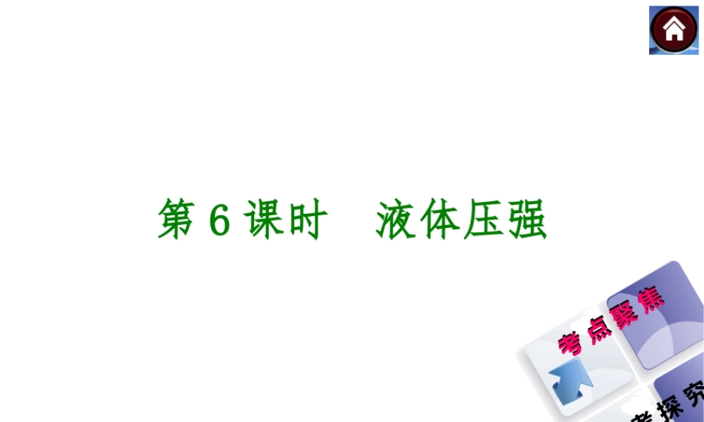 2015中考物理中考总复习课件：液体压强