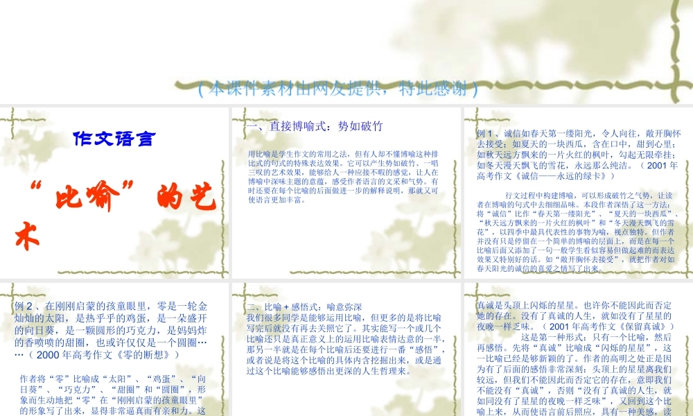 作文语言运用的艺术___课件