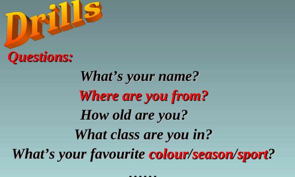 Unit2I'mWangLinglingandI'mthirteenyearsold.