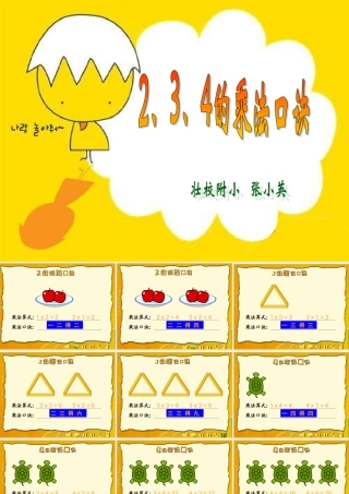 《2、3、4的乘法口诀》[1]课件