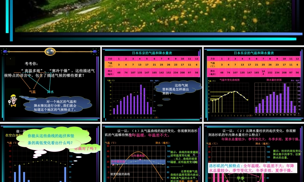 气候资料的分析方法