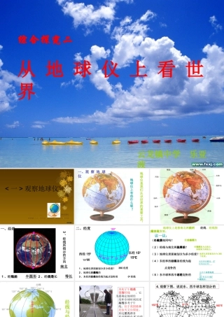 从地球仪上看世界