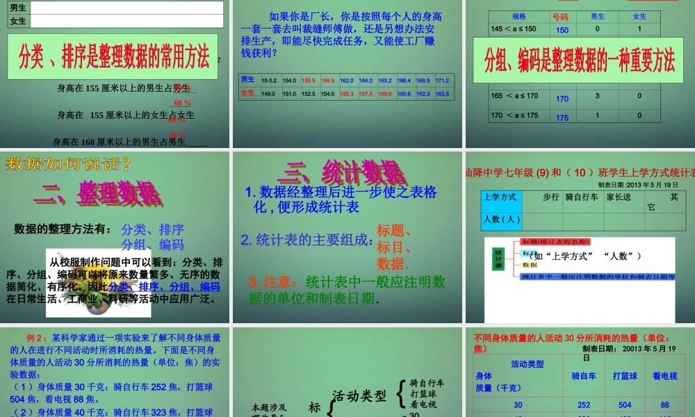 中学七年级数学下册 6.1数据的收集与整理(第2课时)课件 (新版)浙教版 课件