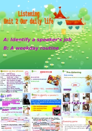 七年级英语上册 Unit 2 Our daily life Listening课件 牛津深圳版 课件