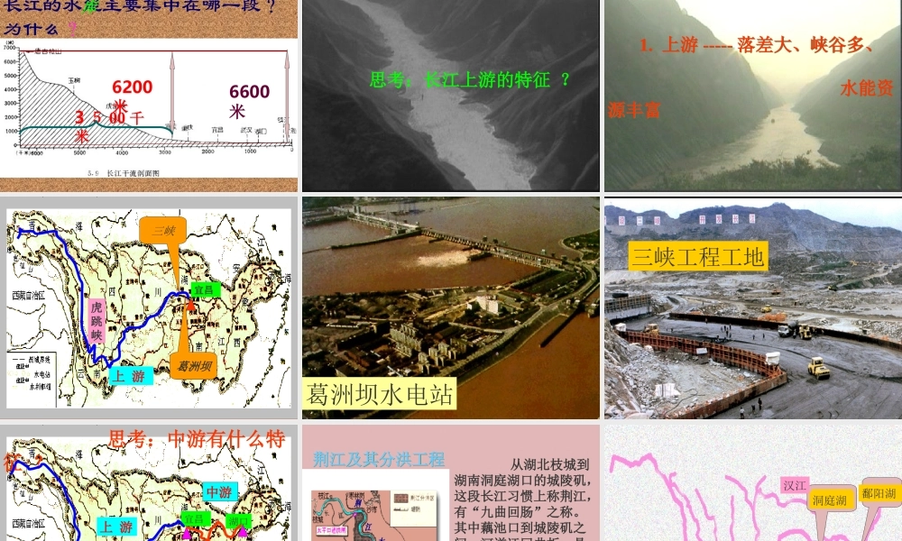 长江的开发教学课件