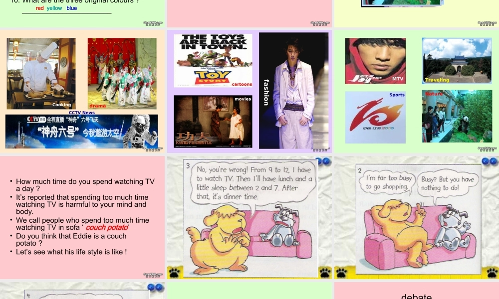 九年级英语Unit4 TV programmes 牛津英语 课件