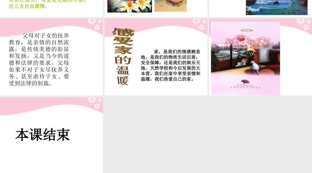 八年级政治上册 第1课 第二框 我爱我家课件 人教新课标 课件