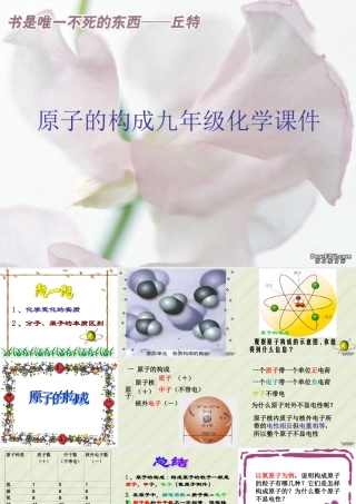 原子的构成 九年级化学课件 新课标 人教版 课件