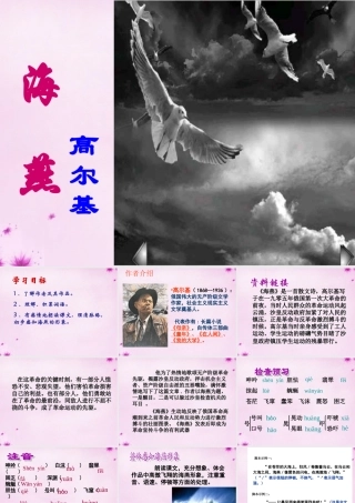 八年级语文下册 第9课(海燕)课件 新人教版 课件