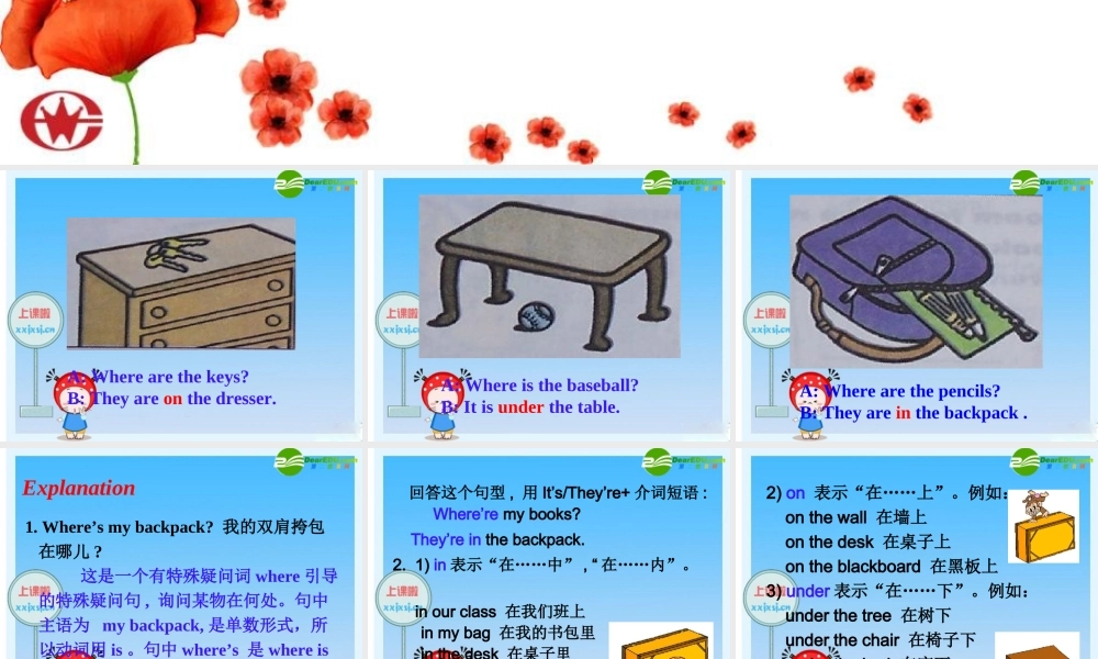 七年级英语上册 Unit 2 Section A Period 2课件 人教新目标版 课件