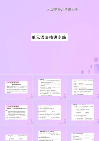八年级英语上册 Unit 1 Where did you go on vscation语法精讲专练习题课件 (新版)人教新目标版 课件