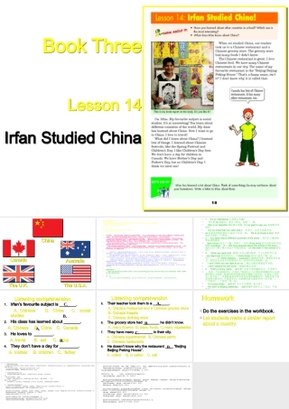 八年级英语上册lesson 14课件冀教版 课件