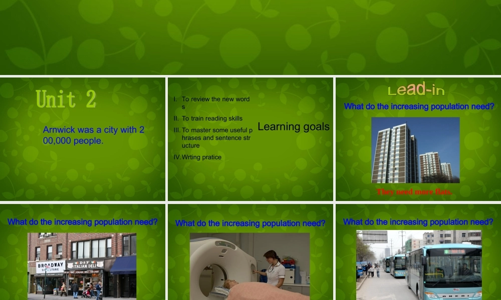 八年级英语上册 Module 9 Unit 2 Arnwick was a city with 000 people课件 (新版)外研版 课件