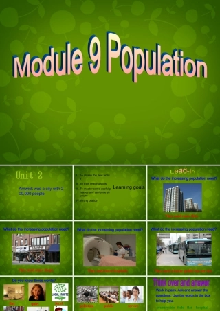 八年级英语上册 Module 9 Unit 2 Arnwick was a city with 000 people课件 (新版)外研版 课件