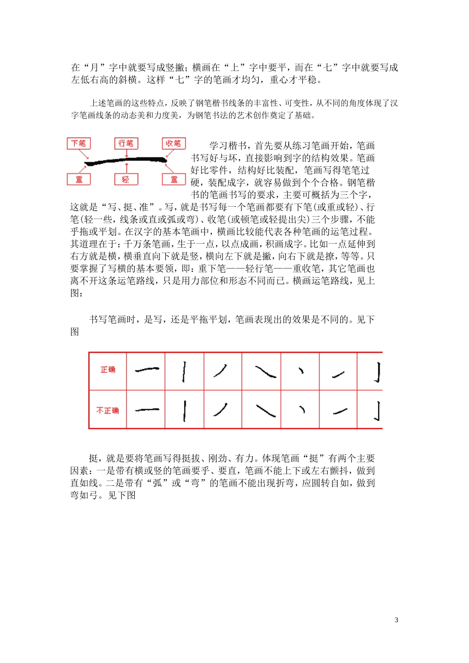 钢笔楷书的特点_第3页