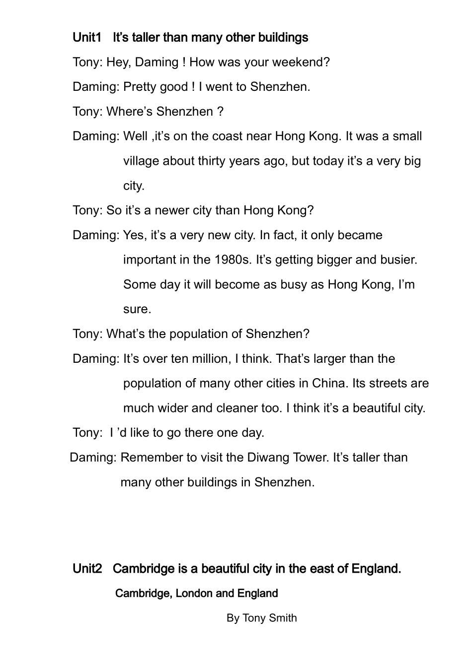 外研版2013新版_八年级上英语教材__前6个模块_课文_第3页