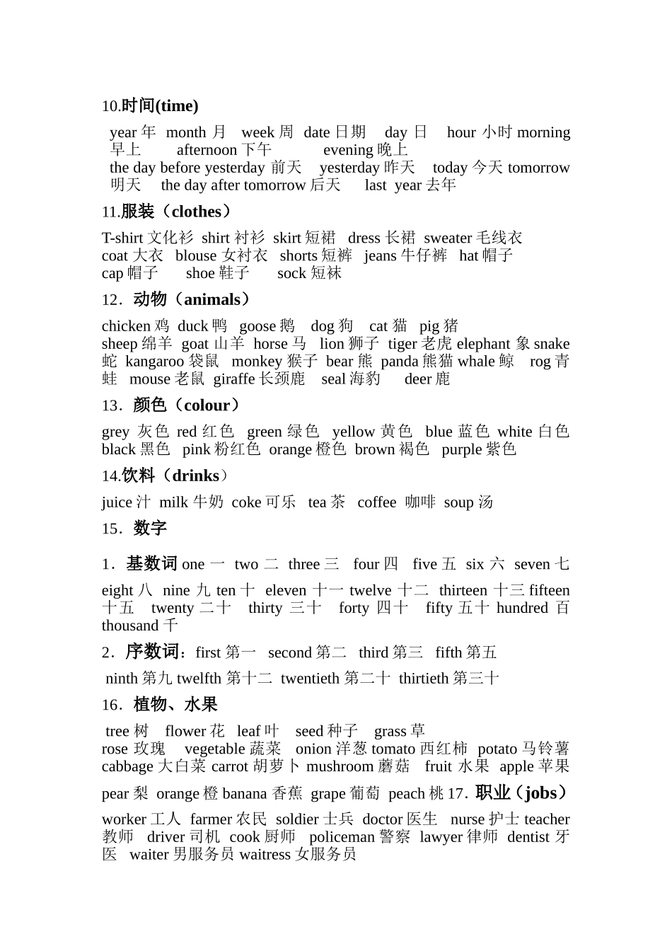 单词归类（背）_第2页