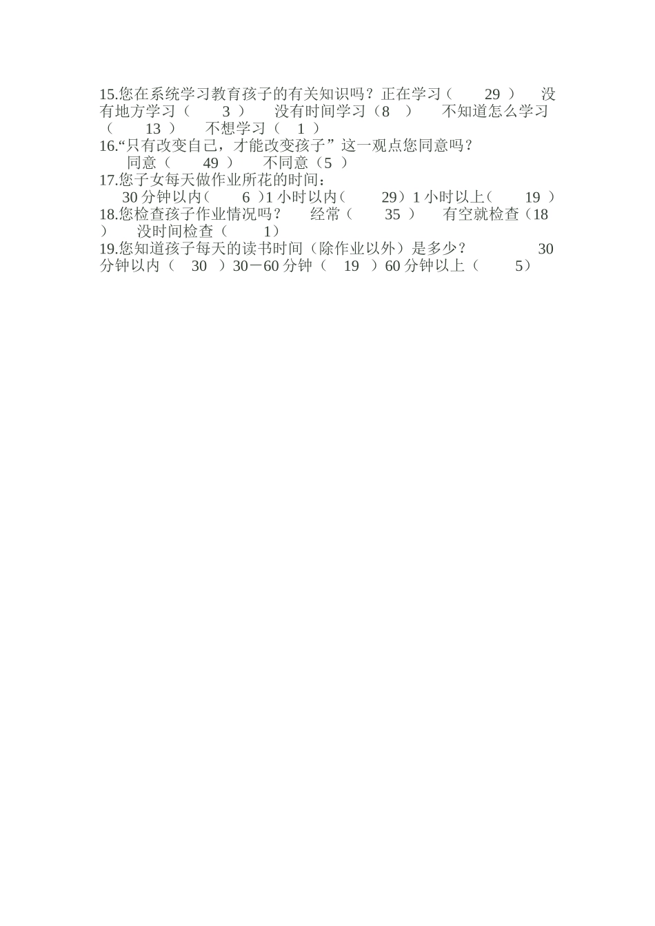 小学生家庭作业家长问卷调查表 (3)_第2页
