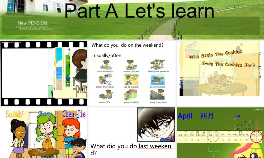 小学六年级英语Last_weekend_ALet'slearn