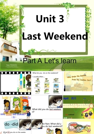 小学六年级英语Last_weekend_ALet'slearn
