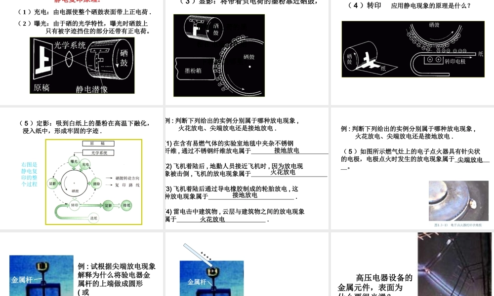 生活中的静电现象(文科)
