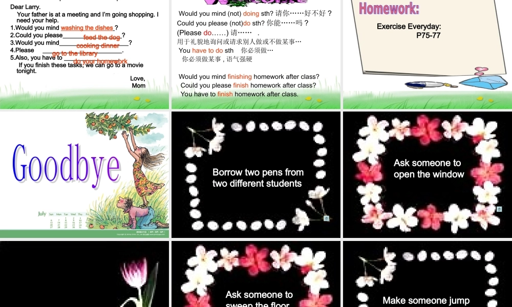 八年级英语 Unit7 课件