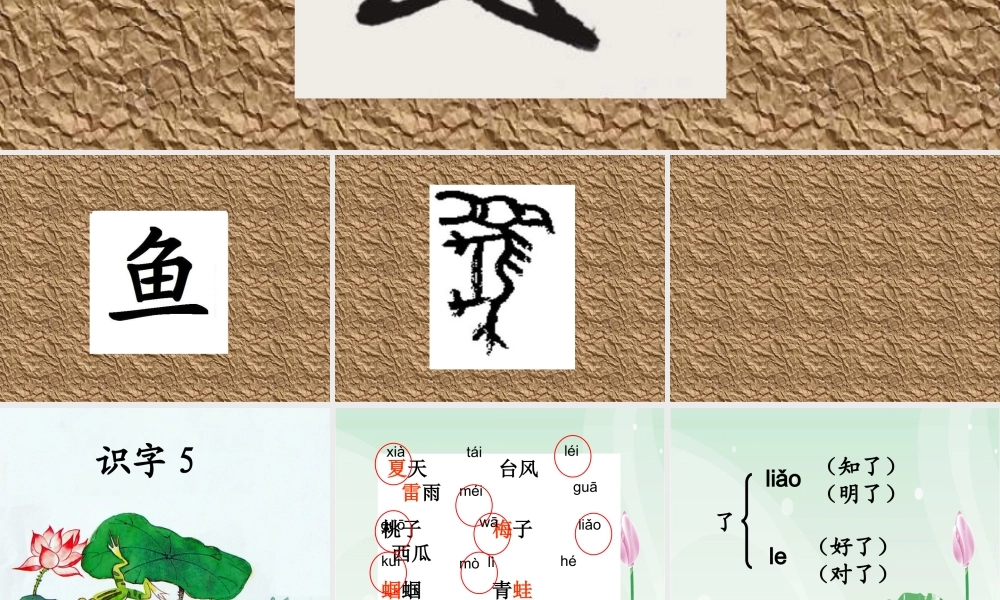 一年级语文下册识字5