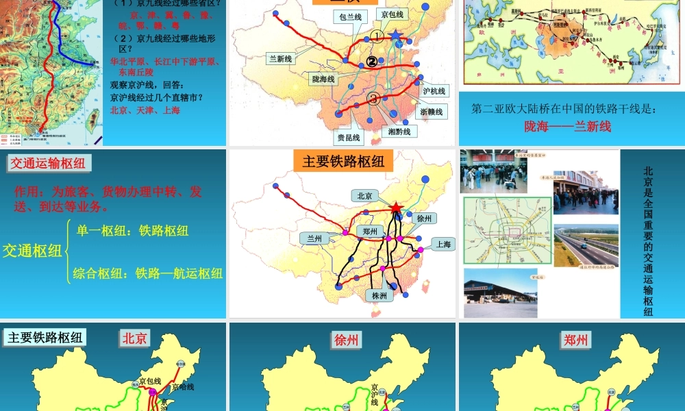 八年级地理上册：第四章第一节：逐步完善的交通运输网(课件)人教版新课标 课件