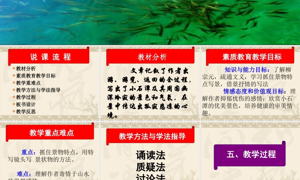 小石潭记说课课件