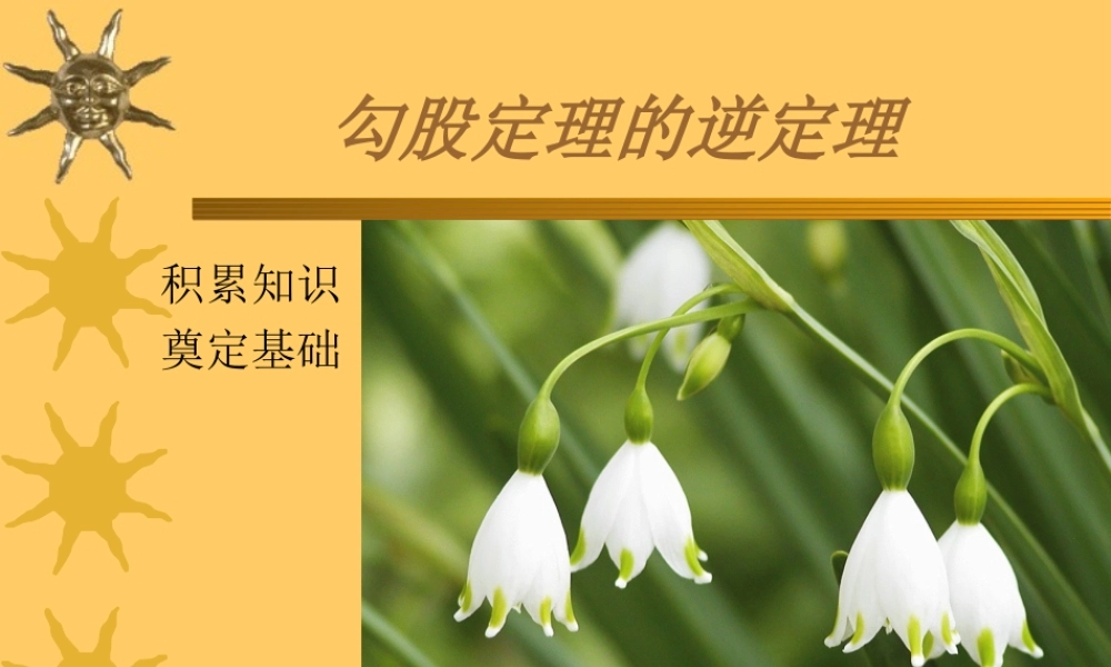 勾股定理逆定理