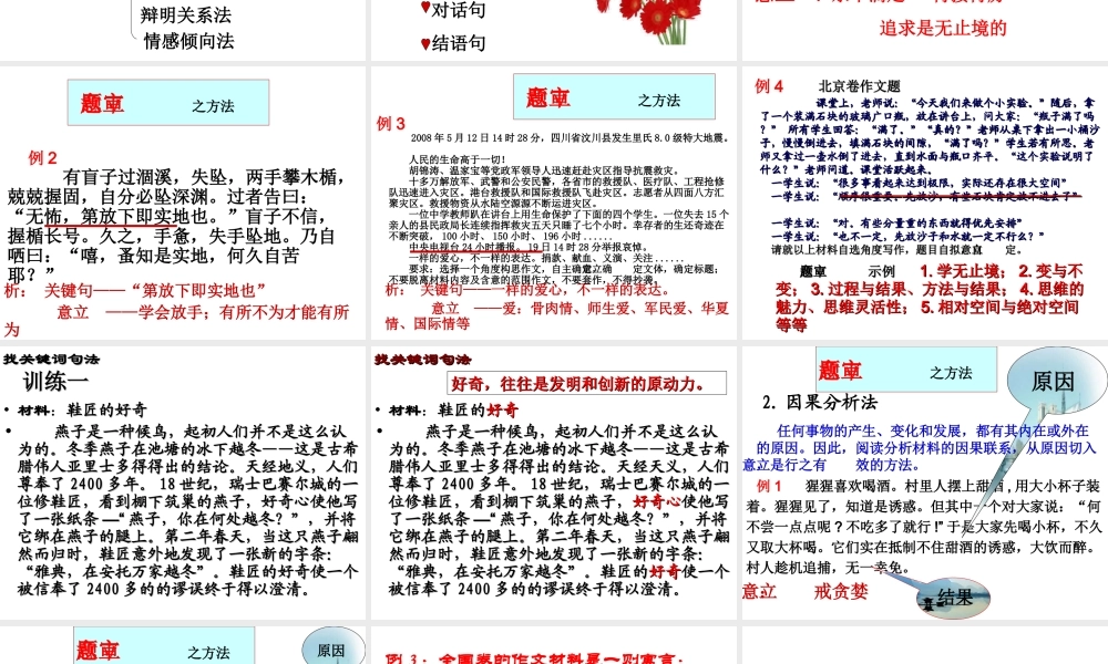 新材料作文写作指导