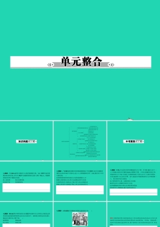 八年级政治下册 第七单元 我们的文化经济权利单元整合课件 粤教版 课件