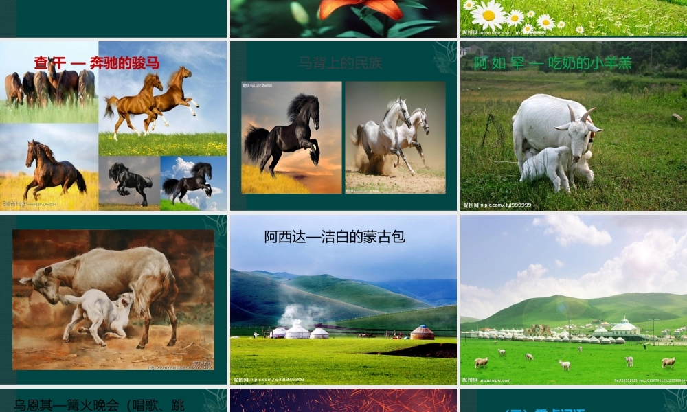 课件PPT（画草原）