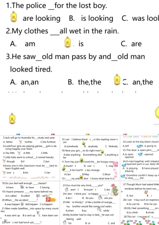 九年级英语选择填空课件