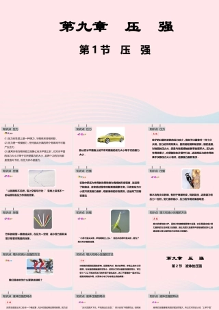 八年级物理下册 第九章 压强课件 (新版)新人教版 课件