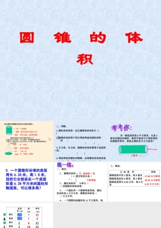《圆锥的体积》练习课[1]