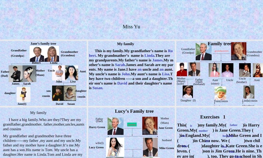 七年级英语Talk about good friends Family tree课件 仁爱版 课件