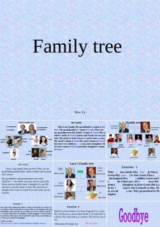 七年级英语Talk about good friends Family tree课件 仁爱版 课件