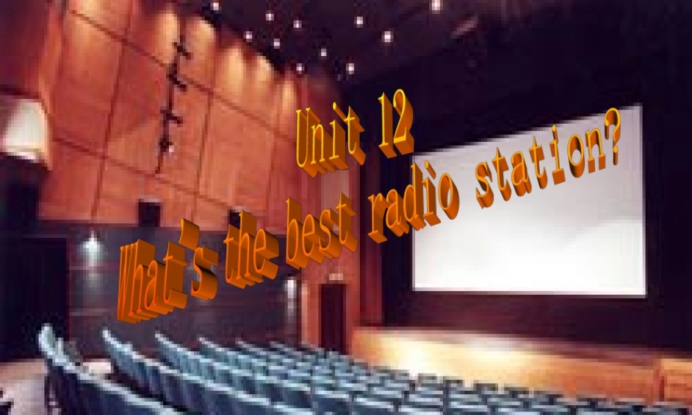 八年级英语Unit12 SectionA课件 新课标 人教版 课件