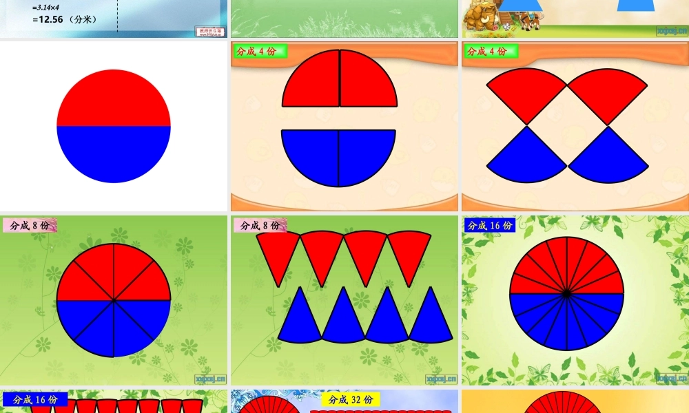 人教版六年级数学上册第四单元第五课时_圆的面积(例1)