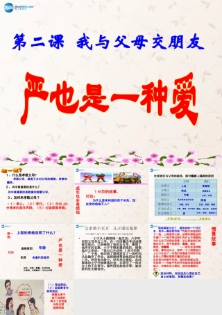 八年级政治上册 2.1 严也是一种爱课件 新人教版 课件