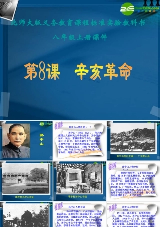 八年级历史上册(辛亥革命)课件1 北师大版 课件