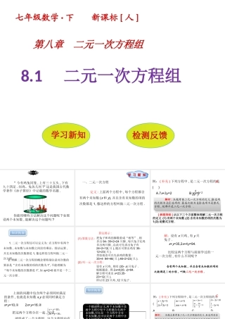 二元一次方程-组