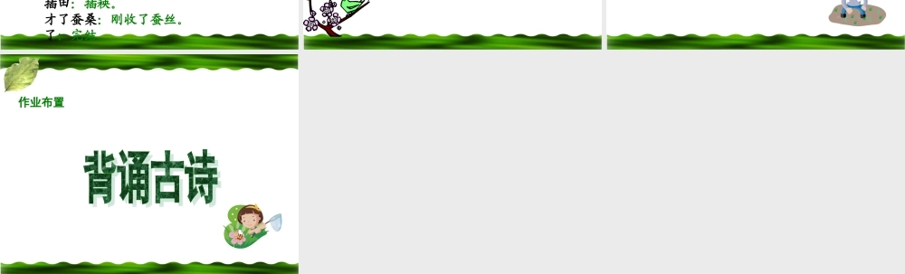 乡村四月教学课件