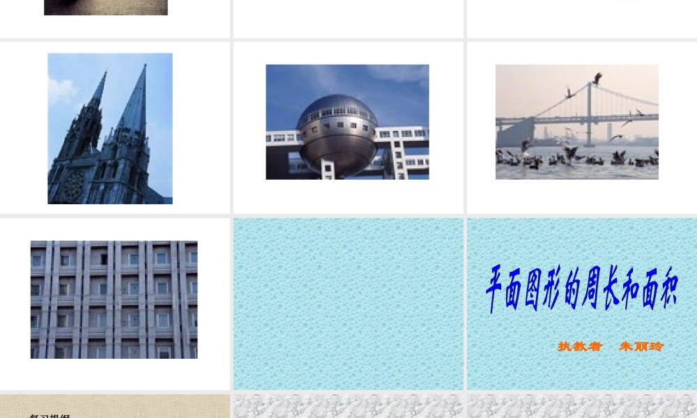 平面图形周长和面积总复习2