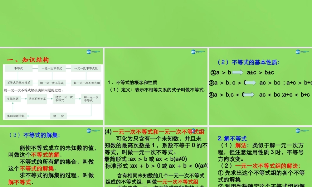 七年级数学下册 第十章(回顾与反思)复习课件 (新版)冀教版 课件