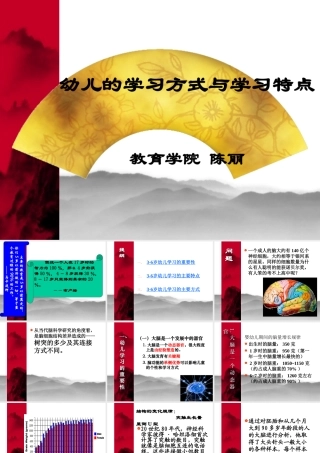 幼儿的学习方式与学习特点（陈丽）
