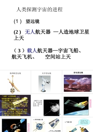 人类对宇宙的探索