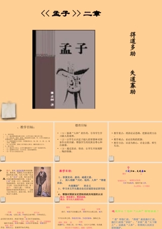 九年级语文上册 (得道多助 失道寡助) 课件 苏教版 课件