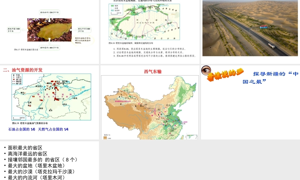 《干旱的宝地—塔里木盆地》知识梳理型课件1